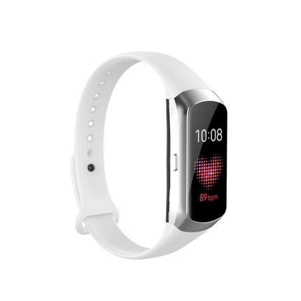 For Samsung Galaxy Fit SM-R370 Silicone Glossy Nail Button Replacement Strap Watchband - DealBuddy
