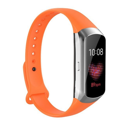 For Samsung Galaxy Fit SM-R370 Silicone Glossy Nail Button Replacement Strap Watchband - DealBuddy