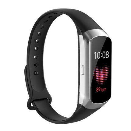For Samsung Galaxy Fit SM-R370 Silicone Glossy Nail Button Replacement Strap Watchband - DealBuddy