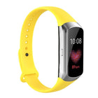 For Samsung Galaxy Fit SM-R370 Silicone Glossy Nail Button Replacement Strap Watchband - DealBuddy
