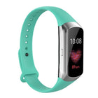 For Samsung Galaxy Fit SM-R370 Silicone Glossy Nail Button Replacement Strap Watchband - DealBuddy