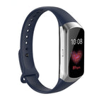 For Samsung Galaxy Fit SM-R370 Silicone Glossy Nail Button Replacement Strap Watchband