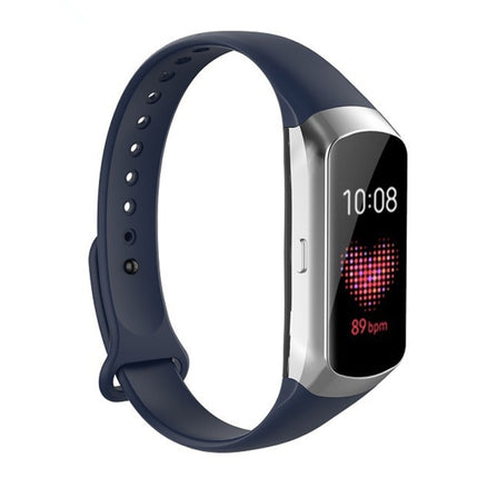 For Samsung Galaxy Fit SM-R370 Silicone Glossy Nail Button Replacement Strap Watchband - DealBuddy