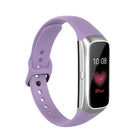 For Samsung Galaxy Fit SM-R370 Silicone Steel Shrapnel Black Buckle Replacement Strap Watchband - DealBuddy