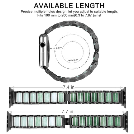 Emerald Stainless Steel Watch Strap, For Apple Watch Ultra 49mm / Series 8&7 45mm / SE 2&6&SE&5&4 44mm / 3&2&1 42mm, For Apple Watch Series 8&7 41mm / SE 2&6&SE&5&4 40mm / 3&2&1 38mm, For Apple Watch Series 7 41mm / 6 & SE & 5 & 4 40mm / 3 & 2 & 1 38mm - DealBuddy