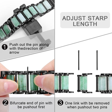 Emerald Stainless Steel Watch Strap, For Apple Watch Ultra 49mm / Series 8&7 45mm / SE 2&6&SE&5&4 44mm / 3&2&1 42mm, For Apple Watch Series 8&7 41mm / SE 2&6&SE&5&4 40mm / 3&2&1 38mm, For Apple Watch Series 7 41mm / 6 & SE & 5 & 4 40mm / 3 & 2 & 1 38mm - DealBuddy