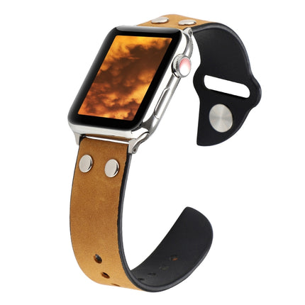 Leather Knife Strap, For Apple Watch Ultra 49mm / Series 8&7 45mm / SE 2&6&SE&5&4 44mm / 3&2&1 42mm, For Apple Watch Series 8&7 41mm / SE 2&6&SE&5&4 40mm / 3&2&1 38mm - DealBuddy