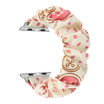 Fabric Hair Ring Replacement Strap Watchband For, Apple Watch Series 8&7 45mm / SE 2&6&SE&5&4 44mm / 3&2&1 42mm, Apple Watch Series 8&7 41mm / SE 2&6&SE&5&4 40mm / 3&2&1 38mm - DealBuddy