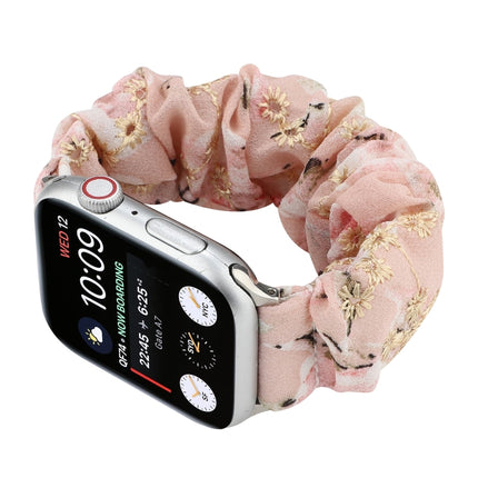 Fabric Hair Ring Replacement Strap Watchband, For Apple Watch Ultra 49mm / Series 8&7 45mm / SE 2&6&SE&5&4 44mm / 3&2&1 42mm, For Apple Watch Series 8&7 41mm / SE 2&6&SE&5&4 40mm / 3&2&1 38mm - DealBuddy