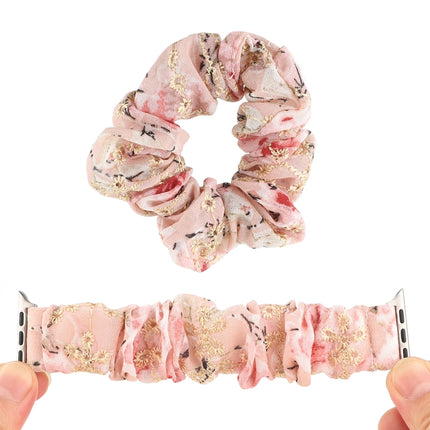 Fabric Hair Ring Replacement Strap Watchband, For Apple Watch Ultra 49mm / Series 8&7 45mm / SE 2&6&SE&5&4 44mm / 3&2&1 42mm, For Apple Watch Series 8&7 41mm / SE 2&6&SE&5&4 40mm / 3&2&1 38mm - DealBuddy