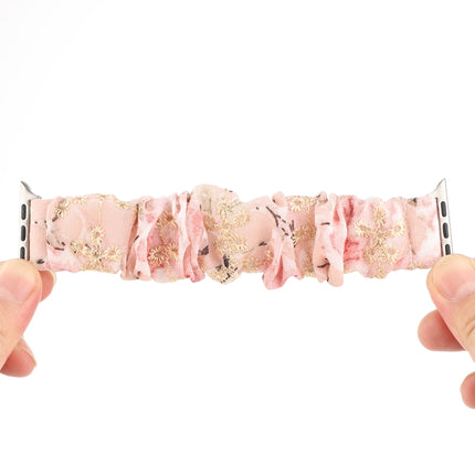 Fabric Hair Ring Replacement Strap Watchband, For Apple Watch Ultra 49mm / Series 8&7 45mm / SE 2&6&SE&5&4 44mm / 3&2&1 42mm, For Apple Watch Series 8&7 41mm / SE 2&6&SE&5&4 40mm / 3&2&1 38mm - DealBuddy