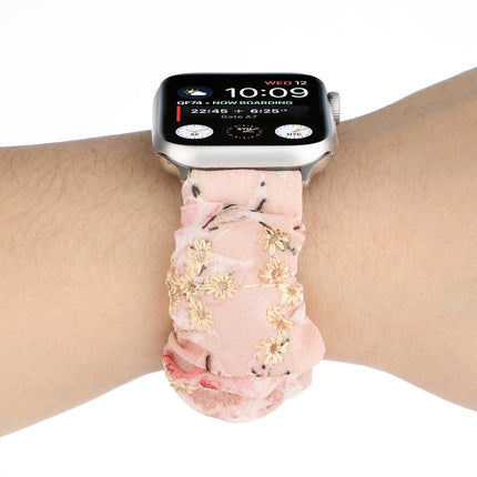 Fabric Hair Ring Replacement Strap Watchband, For Apple Watch Ultra 49mm / Series 8&7 45mm / SE 2&6&SE&5&4 44mm / 3&2&1 42mm, For Apple Watch Series 8&7 41mm / SE 2&6&SE&5&4 40mm / 3&2&1 38mm - DealBuddy