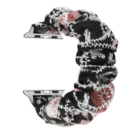 Fabric Hair Ring Replacement Strap Watchband, For Apple Watch Ultra 49mm / Series 8&7 45mm / SE 2&6&SE&5&4 44mm / 3&2&1 42mm, For Apple Watch Series 8&7 41mm / SE 2&6&SE&5&4 40mm / 3&2&1 38mm - DealBuddy