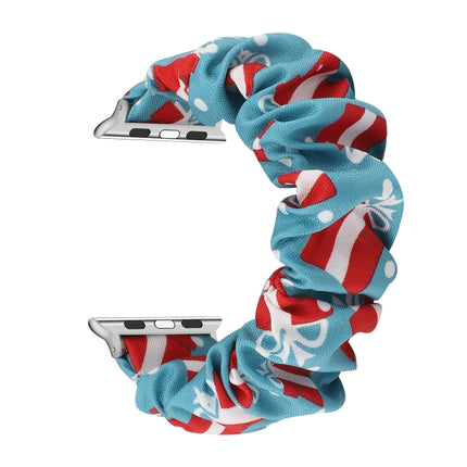 Fabric Hair Ring Replacement Strap Watchband, For Apple Watch Ultra 49mm / Series 8&7 45mm / SE 2&6&SE&5&4 44mm / 3&2&1 42mm, For Apple Watch Series 8&7 41mm / SE 2&6&SE&5&4 40mm / 3&2&1 38mm - DealBuddy