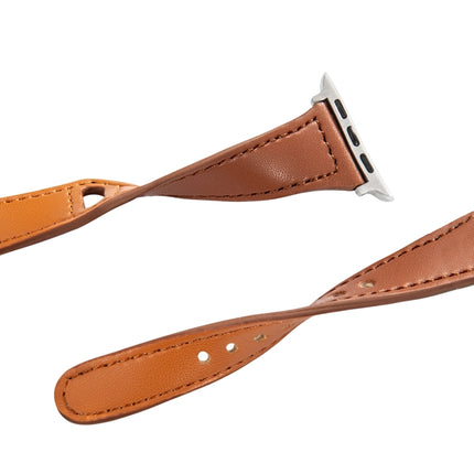 Universal T-shaped Thin Reverse Buckle Leather Watch Strap - DealBuddy