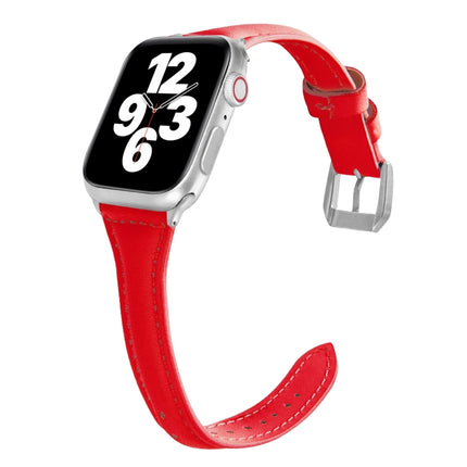 Universal T-shaped Thin Leather Watch Strap, For Apple Watch Series 7 45mm / 6 & SE & 5 & 4 44mm / 3 & 2 & 1 42mm, For Apple Watch Series 7 41mm / 6 & SE & 5 & 4 40mm / 3 & 2 & 1 38mm                                                                     ... - DealBuddy