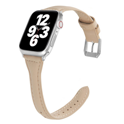 Universal T-shaped Thin Leather Watch Strap, For Apple Watch Series 7 45mm / 6 & SE & 5 & 4 44mm / 3 & 2 & 1 42mm, For Apple Watch Series 7 41mm / 6 & SE & 5 & 4 40mm / 3 & 2 & 1 38mm                                                                     ... - DealBuddy