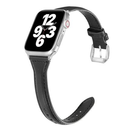 Universal T-shaped Thin Leather Watch Strap, For Apple Watch Series 7 45mm / 6 & SE & 5 & 4 44mm / 3 & 2 & 1 42mm, For Apple Watch Series 7 41mm / 6 & SE & 5 & 4 40mm / 3 & 2 & 1 38mm                                                                     ... - DealBuddy