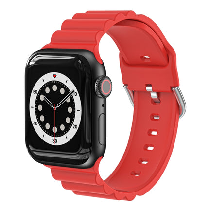 Business B Style Silicone Watch Strap, For Apple Watch Series 7 45mm / 6 & SE & 5 & 4 44mm / 3 & 2 & 1 42mm, For Apple Watch Ultra 49mm / Series 8&7 45mm / SE 2&6&SE&5&4 44mm / 3&2&1 42mm - DealBuddy