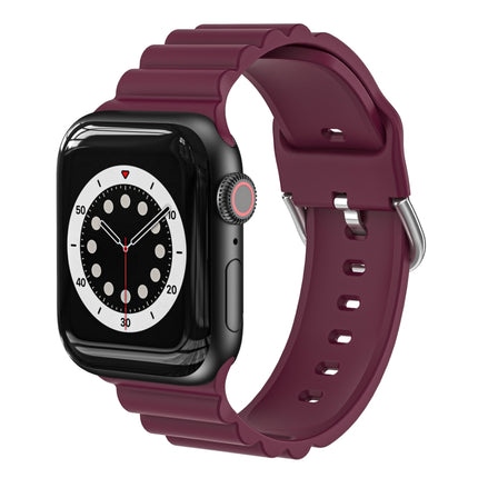 Business B Style Silicone Watch Strap, For Apple Watch Series 7 45mm / 6 & SE & 5 & 4 44mm / 3 & 2 & 1 42mm, For Apple Watch Ultra 49mm / Series 8&7 45mm / SE 2&6&SE&5&4 44mm / 3&2&1 42mm - DealBuddy