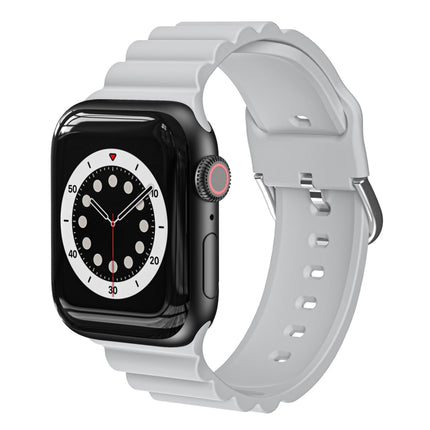 Business B Style Silicone Watch Strap, For Apple Watch Series 7 45mm / 6 & SE & 5 & 4 44mm / 3 & 2 & 1 42mm, For Apple Watch Ultra 49mm / Series 8&7 45mm / SE 2&6&SE&5&4 44mm / 3&2&1 42mm - DealBuddy