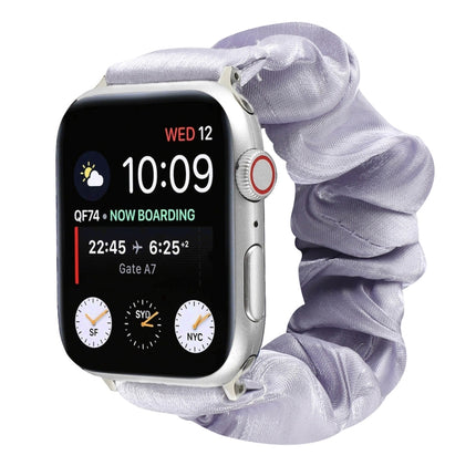 Shell Pattern Hair Ring Cloth Watch Strap, For Apple Watch Ultra 49mm / Series 8&7 45mm / SE 2&6&SE&5&4 44mm / 3&2&1 42mm, For Apple Watch Series 8&7 41mm / SE 2&6&SE&5&4 40mm / 3&2&1 38mm                                                                ... - DealBuddy