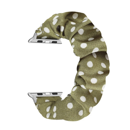 Dots Hair Ring Cloth Watch Strap, For Apple Watch Ultra 49mm / Series 8&7 45mm / SE 2&6&SE&5&4 44mm / 3&2&1 42mm, For Apple Watch Series 8&7 41mm / SE 2&6&SE&5&4 40mm / 3&2&1 38mm, For Apple Watch Series 7 41mm / 6 & SE & 5 & 4 40mm / 3 & 2 & 1 38mm - DealBuddy