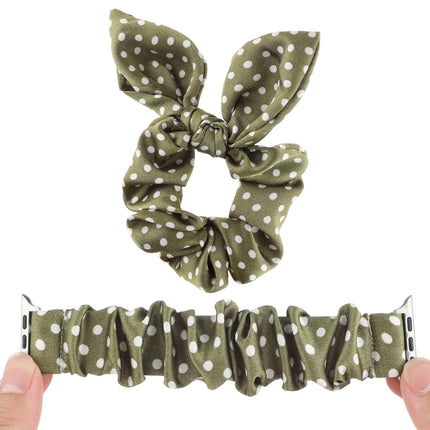 Dots Hair Ring Cloth Watch Strap, For Apple Watch Ultra 49mm / Series 8&7 45mm / SE 2&6&SE&5&4 44mm / 3&2&1 42mm, For Apple Watch Series 8&7 41mm / SE 2&6&SE&5&4 40mm / 3&2&1 38mm, For Apple Watch Series 7 41mm / 6 & SE & 5 & 4 40mm / 3 & 2 & 1 38mm - DealBuddy