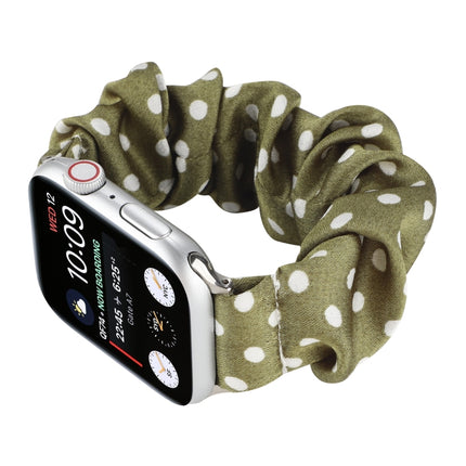 Dots Hair Ring Cloth Watch Strap, For Apple Watch Ultra 49mm / Series 8&7 45mm / SE 2&6&SE&5&4 44mm / 3&2&1 42mm, For Apple Watch Series 8&7 41mm / SE 2&6&SE&5&4 40mm / 3&2&1 38mm, For Apple Watch Series 7 41mm / 6 & SE & 5 & 4 40mm / 3 & 2 & 1 38mm - DealBuddy