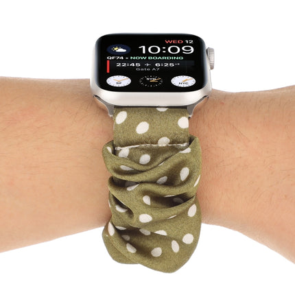 Dots Hair Ring Cloth Watch Strap, For Apple Watch Ultra 49mm / Series 8&7 45mm / SE 2&6&SE&5&4 44mm / 3&2&1 42mm, For Apple Watch Series 8&7 41mm / SE 2&6&SE&5&4 40mm / 3&2&1 38mm, For Apple Watch Series 7 41mm / 6 & SE & 5 & 4 40mm / 3 & 2 & 1 38mm - DealBuddy