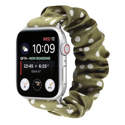Dots Hair Ring Cloth Watch Strap, For Apple Watch Ultra 49mm / Series 8&7 45mm / SE 2&6&SE&5&4 44mm / 3&2&1 42mm, For Apple Watch Series 8&7 41mm / SE 2&6&SE&5&4 40mm / 3&2&1 38mm, For Apple Watch Series 7 41mm / 6 & SE & 5 & 4 40mm / 3 & 2 & 1 38mm - DealBuddy