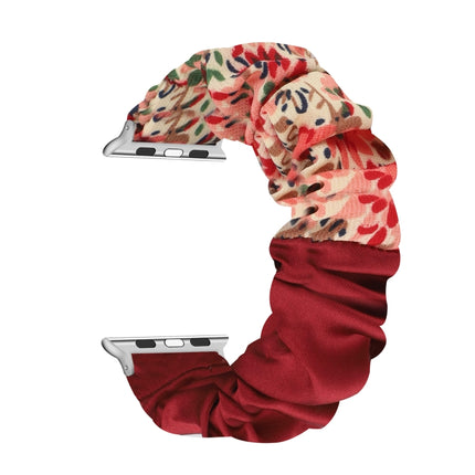 Butterfly Pattern Hair Ring Cloth Watch Strap, For Apple Watch Ultra 49mm / Series 8&7 45mm / SE 2&6&SE&5&4 44mm / 3&2&1 42mm, For Apple Watch Series 8&7 41mm / SE 2&6&SE&5&4 40mm / 3&2&1 38mm                                                            ... - DealBuddy