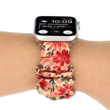 Butterfly Pattern Hair Ring Cloth Watch Strap, For Apple Watch Ultra 49mm / Series 8&7 45mm / SE 2&6&SE&5&4 44mm / 3&2&1 42mm, For Apple Watch Series 8&7 41mm / SE 2&6&SE&5&4 40mm / 3&2&1 38mm                                                            ... - DealBuddy
