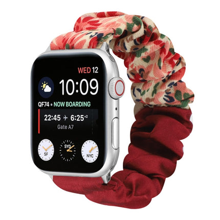 Butterfly Pattern Hair Ring Cloth Watch Strap, For Apple Watch Ultra 49mm / Series 8&7 45mm / SE 2&6&SE&5&4 44mm / 3&2&1 42mm, For Apple Watch Series 8&7 41mm / SE 2&6&SE&5&4 40mm / 3&2&1 38mm                                                            ... - DealBuddy