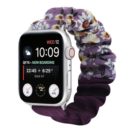 Butterfly Pattern Hair Ring Cloth Watch Strap, For Apple Watch Ultra 49mm / Series 8&7 45mm / SE 2&6&SE&5&4 44mm / 3&2&1 42mm, For Apple Watch Series 8&7 41mm / SE 2&6&SE&5&4 40mm / 3&2&1 38mm                                                            ... - DealBuddy