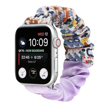 Butterfly Pattern Hair Ring Cloth Watch Strap, For Apple Watch Ultra 49mm / Series 8&7 45mm / SE 2&6&SE&5&4 44mm / 3&2&1 42mm, For Apple Watch Series 8&7 41mm / SE 2&6&SE&5&4 40mm / 3&2&1 38mm                                                            ... - DealBuddy