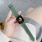 Three Lines Canvas Replacement Strap Watchband, For Apple Watch Series 7  41mm / & 6 & SE & 5 & 4 40mm, For Apple Watch Series  7  45mm / & 6 & SE & 5 & 4 44mm - DealBuddy