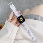 Three Lines Canvas Replacement Strap Watchband, For Apple Watch Series 7  41mm / & 6 & SE & 5 & 4 40mm, For Apple Watch Series  7  45mm / & 6 & SE & 5 & 4 44mm - DealBuddy