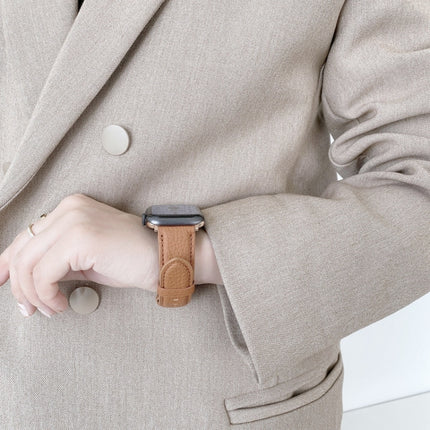 Sewing Thread Lychee Texture Leather Replacement Watchbands - DealBuddy