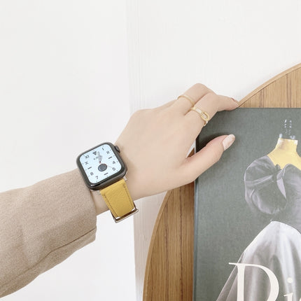 Sewing Thread Lychee Texture Leather Replacement Watchbands - DealBuddy