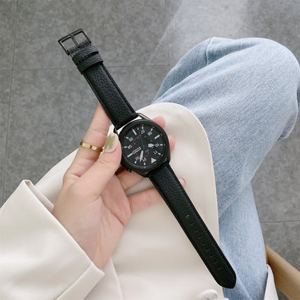 Sewing Litchi Texture Leather Replacement Strap Watchband, For Samsung Galaxy Watch Active2 44mm, For Samsung Galaxy Watch Active - DealBuddy
