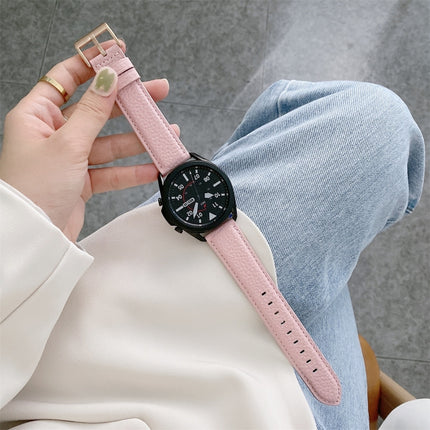 Sewing Litchi Texture Leather Replacement Strap Watchband, For Samsung Galaxy Watch Active2 44mm, For Samsung Galaxy Watch Active - DealBuddy