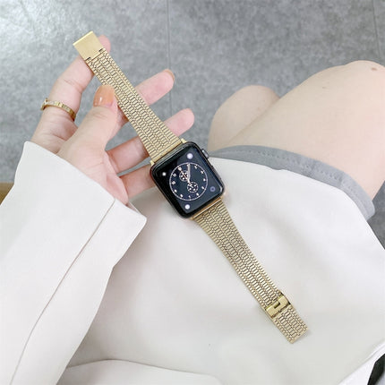 Color Matching Seven Beads Steel Replacement Strap Watchband, For Apple Watch Series 7  41mm / & 6 & SE & 5 & 4 40mm, For Apple Watch Series  7  45mm / & 6 & SE & 5 & 4 44mm - DealBuddy