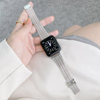For Apple Watch Series  7  45mm / & 6 & SE & 5 & 4 44mm / Silver Rose Gold