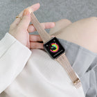Double Lines Steel Replacement Strap Watchband, For Apple Watch Series 7  41mm / & 6 & SE & 5 & 4 40mm, For Apple Watch Series  7  45mm / & 6 & SE & 5 & 4 44mm - DealBuddy