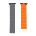 For Apple Watch Series 7  41mm / & 6 & SE & 5 & 4 40mm / Grey+Orange