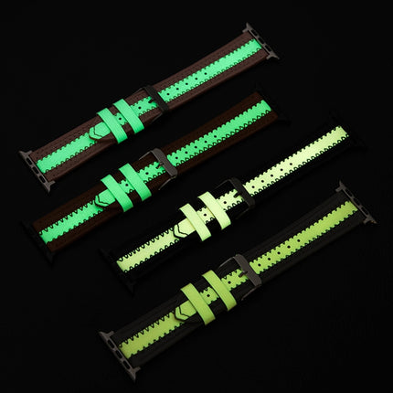 Cowhide Leather Luminous Replacement Strap Watchband - DealBuddy