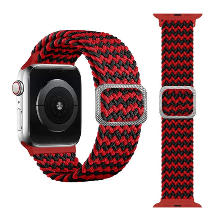 Buckle Braided Elastic Strap Watch Band For Apple Watch Series 9&8&7 41mm / SE 3&SE 2&6&SE&5&4 40mm / 3&2&1 38mm(Rainbow Color) - DealBuddy