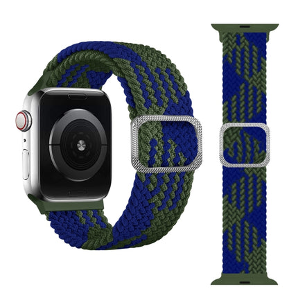 Buckle Braided Elastic Strap Watch Band For Apple Watch Series 9&8&7 41mm / SE 3&SE 2&6&SE&5&4 40mm / 3&2&1 38mm(Rainbow Color) - DealBuddy