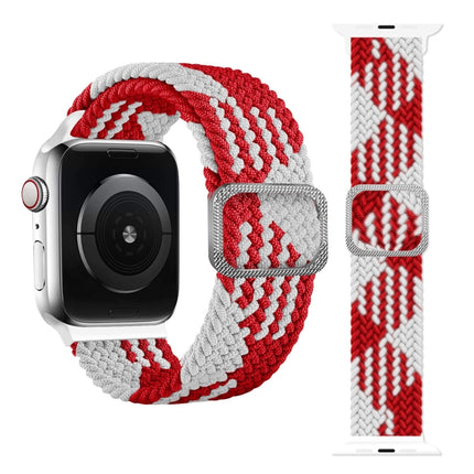 Buckle Braided Elastic Strap Watch Band For Apple Watch Series 9&8&7 41mm / SE 3&SE 2&6&SE&5&4 40mm / 3&2&1 38mm(Rainbow Color), For Apple Watch Series 7 45mm / 6 & SE & 5 & 4 44mm / 3 & 2 & 1 42mm - DealBuddy
